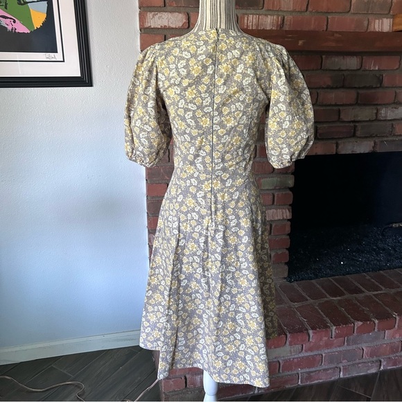 Rebecca Taylor La Vie Margeaux Meadow Floral Poplin Midi Dress Sz XS - Picture 9 of 11